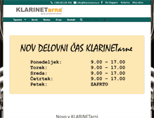 Tablet Screenshot of klarinetarna.si